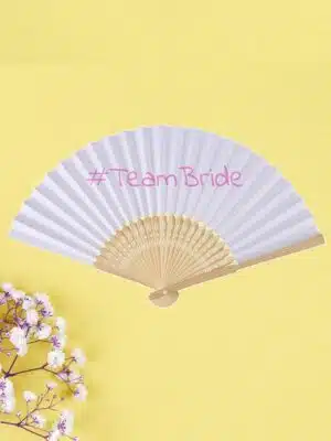 מניפה למסיבת רווקות TeamBride רוז גולד