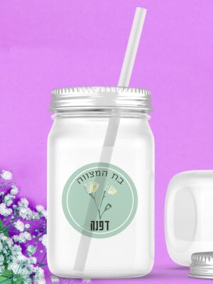 דגם פרחים ירוק