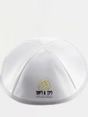 כיפה מנצנצת – דגם טבעות מנצנצות (לאירוע נוצץ במיוחד)
