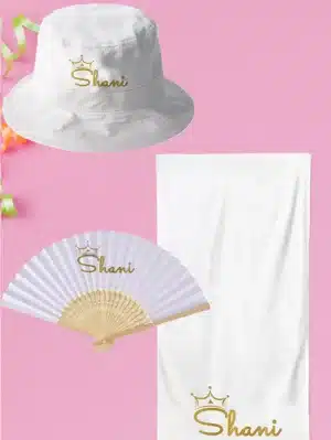 חבילת קפריסין - מגבת, מניפה וכובע טמבל