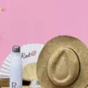 חבילת גן עדן - בקבוק טרמי, כובע פנמה, מניפה