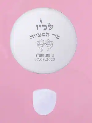 מניפה מתקפלת מדגם תפילין עליון אפור
