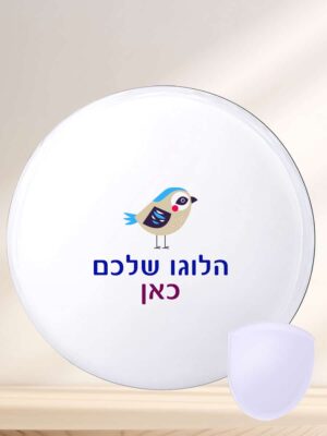 מניפה עגולה עם נרתיק לעסק עם/בלי מיתוג