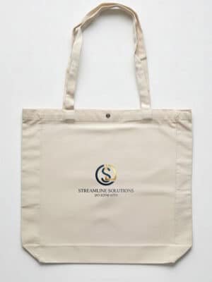 תיק קנבס ממותג עם מגנט